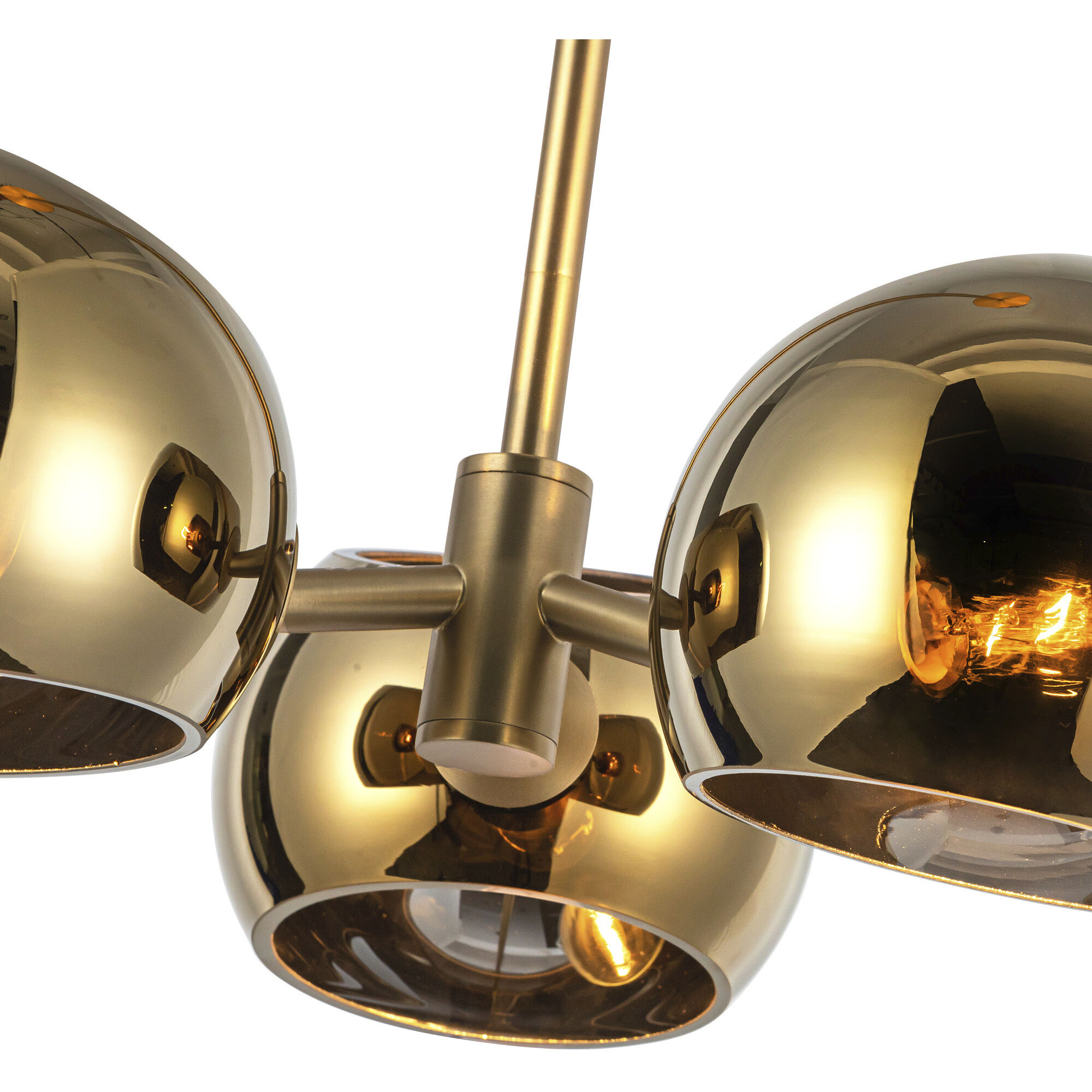 Alora Mood Willow 3 Light 16 inch Brushed Gold/Copper Glass Pendant Ceiling Light