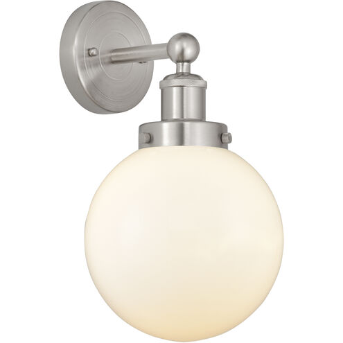Beacon 1 Light 6.5 inch Brushed Satin Nickel Sconce Wall Light