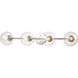 Claro 4 Light 36 inch Polished Chrome Vanity Light Wall Light