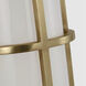 Chapman & Myers Gracie LED 4.75 inch Antique-Burnished Brass Linear Sconce Wall Light