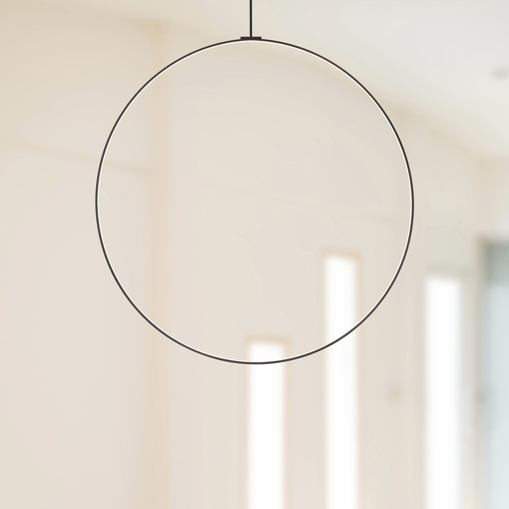 Cirque LED 0.75 inch Black Pendant Ceiling Light