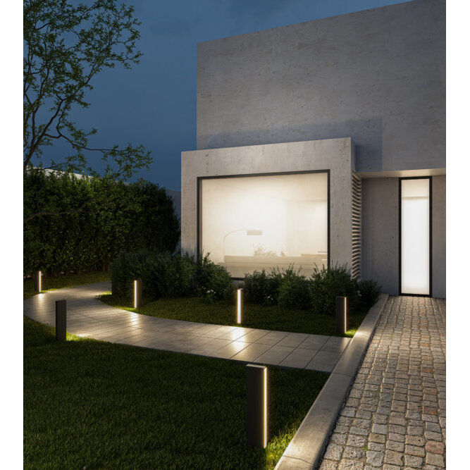 Column 12V 12.00 watt Black Landscape Bollard