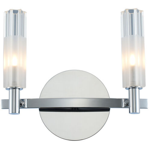 Lorne LED 12 inch Chrome Bath Vanity Wall Light