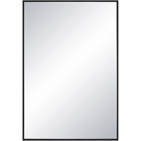 Gasel 30 X 20 inch Matte Black Wall Mirror