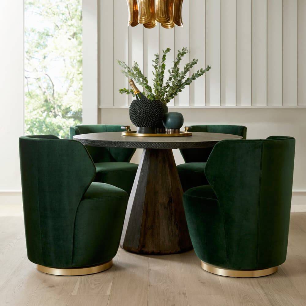 Poppy Forest and Champagne Chair