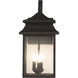 Crossbend 3 Light 20 inch Dark Bronze Gilded Outdoor Wall Mount