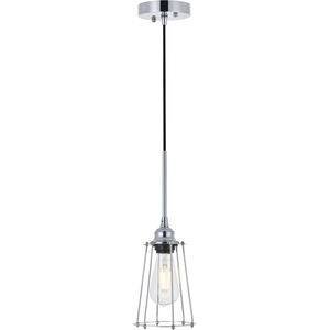 Auspice 1 Light 5.3 inch Chrome Pendant Ceiling Light