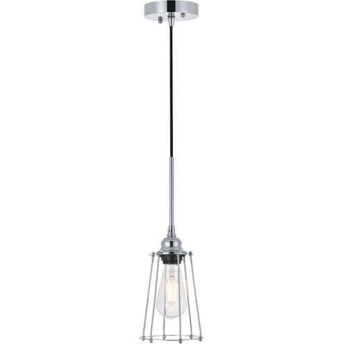Auspice 1 Light 5.3 inch Chrome Pendant Ceiling Light