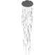 Main St. LED 37 inch Polished Nickel Multi Port Pendant Ceiling Light