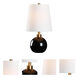 Orb 10.5 inch 60 watt Black Table Lamp Portable Light