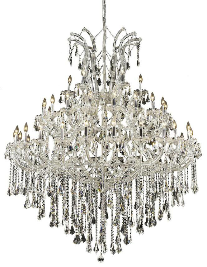 Maria Theresa 49 Light 60 inch Chrome Foyer Ceiling Light in Clear