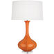Pike 32.75 inch 150.00 watt Pumpkin Table Lamp Portable Light in Lucite