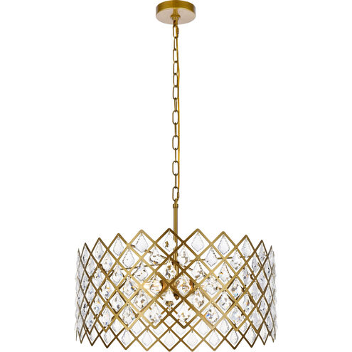 Lyla 5 Light 21 inch Brass Pendant Ceiling Light