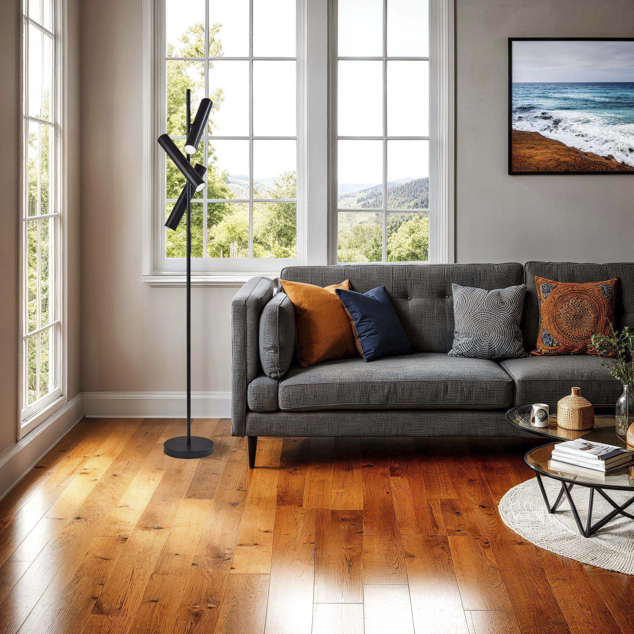 Greer 71 inch 28.00 watt Black Floor Lamp Portable Light