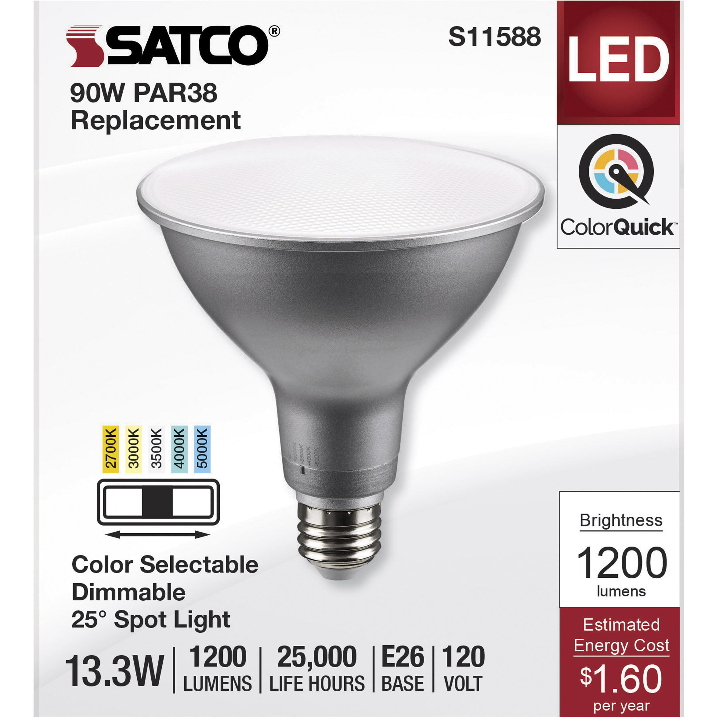 Satco par38 led 3000k top