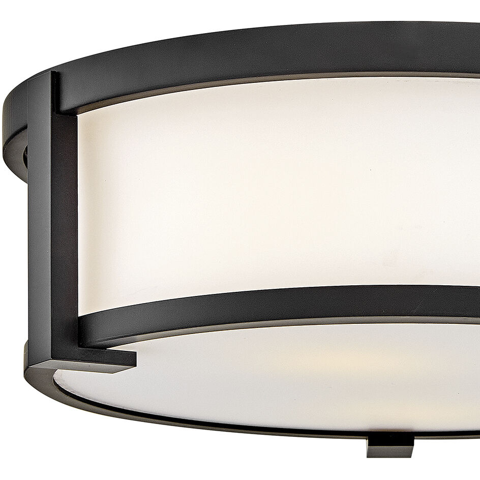 Lowell 2 Light 13 inch Black Outdoor Ceiling Light