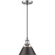 Yep Orwell 1 Light 7.5 inch Pewter Pendant Ceiling Light in Rubbed Bronze, Small