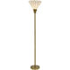 Verity 71 inch 100 watt Polished Brass Floor Lamp Portable Light