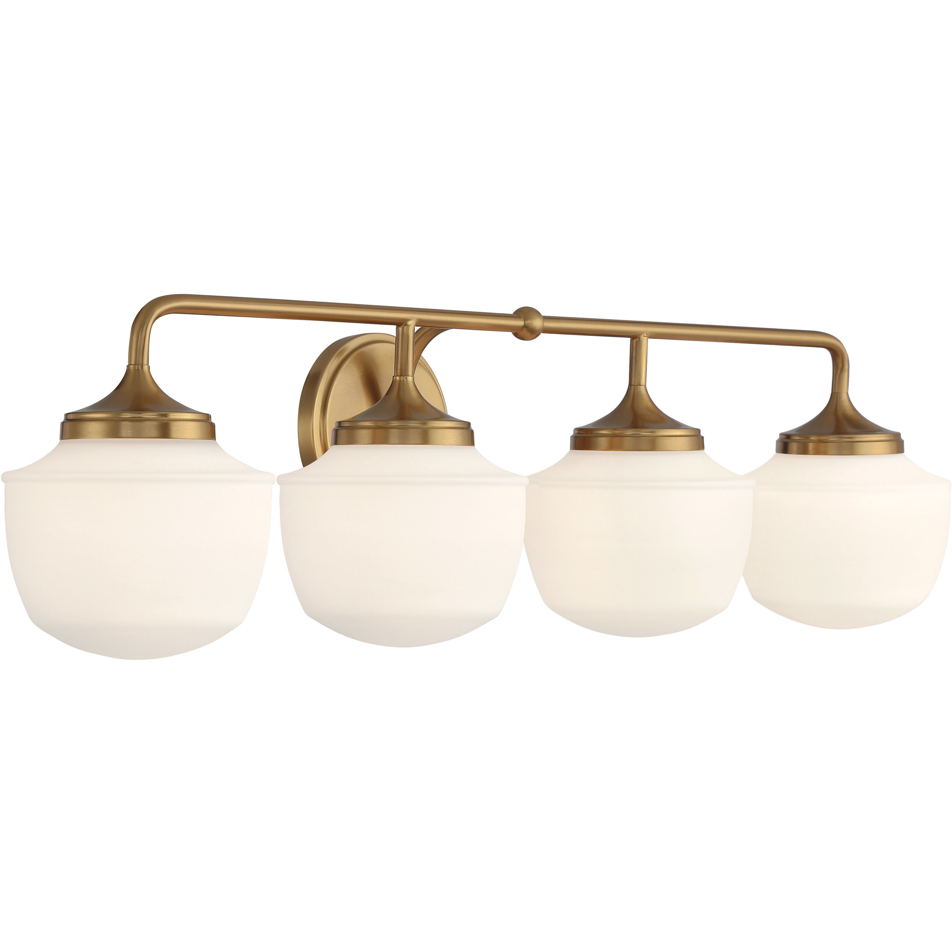 Cornwell 4 Light 32 inch Aged Brass Bath Vanity Wall Light