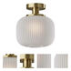 Hazel 10 inch Antique Brass Flush Mount Ceiling Light