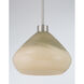 Elaris 1 Light 12.5 inch Brushed Nickel Pendant Ceiling Light
