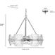 Sinclara 4 Light 24.75 inch Vintage Brass Indoor Pendant Ceiling Light