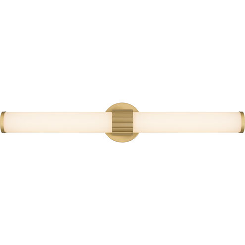 Kaye LED 28 inch Aged Brass Bath Light Wall Light, Large
