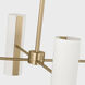 Drew & Jonathan Capalino 8 Light 30 inch Satin Brass Chandelier Ceiling Light
