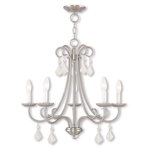Daphne 5 Light 25 inch Brushed Nickel Chandelier Ceiling Light