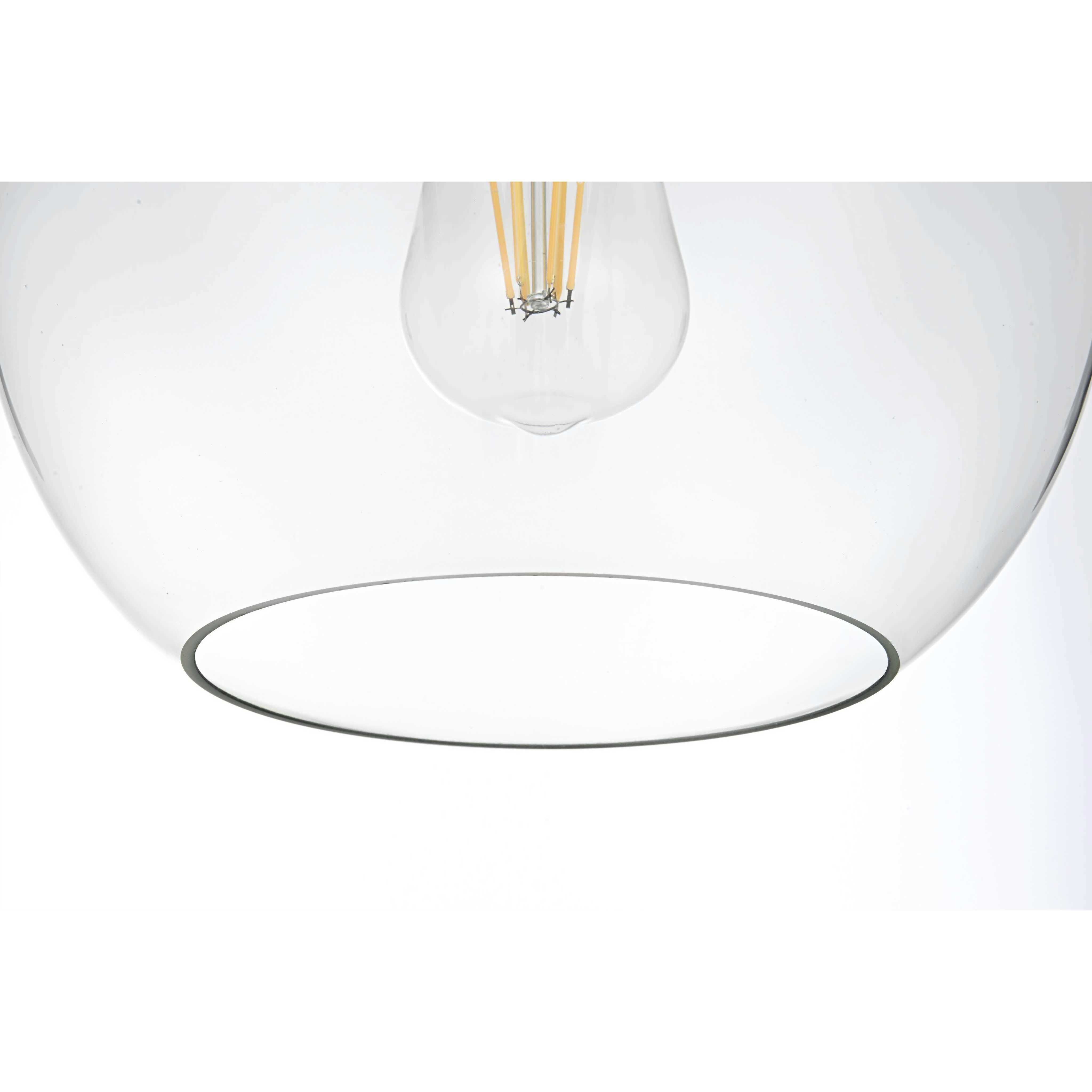 Baxter 3 Light 20 inch Satin Gold Pendant Ceiling Light