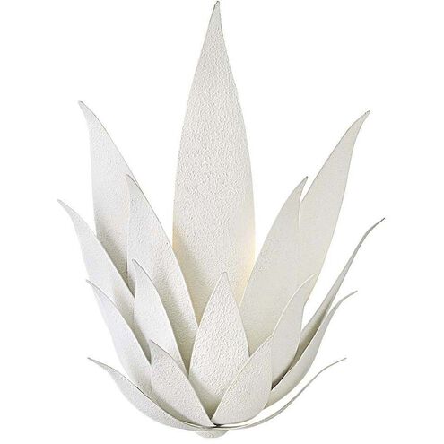 Agave Sconce Wall Light in Textured Plaster