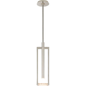 Visual Comfort Signature Collection Kelly Wearstler Melange LED 5 inch Polished Nickel Floating Disc Pendant Ceiling Light, Small KW5610PN-ALB - Open Box