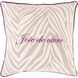 Joie de Vivre 18 inch Dark Purple, Taupe, Ivory Pillow Kit