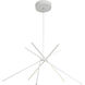 Canada LED 42.5 inch Matte White Chandelier Ceiling Light