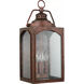 Randhurst 3 Light 20.13 inch Copper Oxide Outdoor Wall Lantern, Large