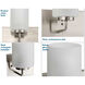 Merry 4 Light 30 inch Brushed Nickel Bath Vanity Light Wall Light