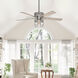 Astwood II 52 inch Brushed Nickel with Light Oak Blades Ceiling Fan