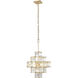 Cubic 6 Light 18.5 inch Calypso Gold Pendant Ceiling Light
