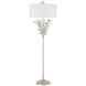 Forget-Me-Not 66 inch 100 watt Clear and Silver Leaf Floor Lamp Portable Light