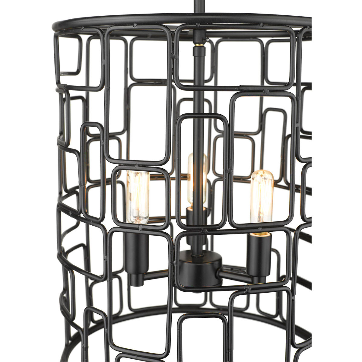 Amoret 3 Light 13 inch Matte Black Convertible Pendant Ceiling Light