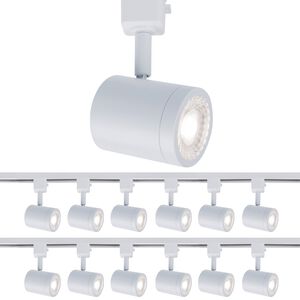 Charge 1 Light 120 White Track Head Ceiling Light, H Track Fixture