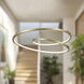 Twist Pendant Ceiling Light in Antique Brass