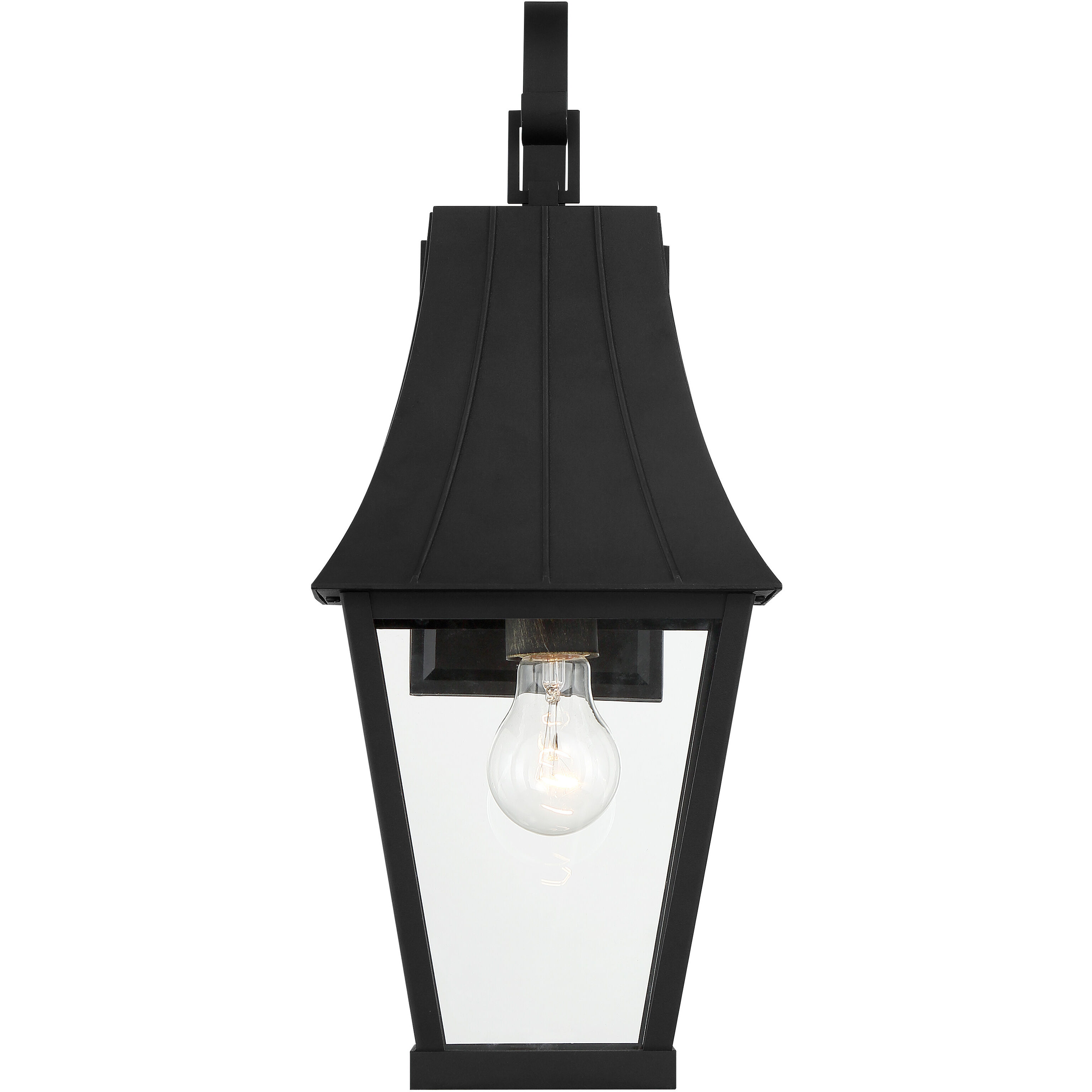 Chateau Grande 1 Light 19 inch Coal/Gold Outdoor Wall Light, Great Outdoors