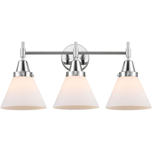 Caden LED 25.75 inch Polished Chrome Bath Vanity Light Wall Light in Matte White Glass