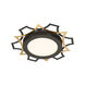 Edge Lit LED 12 inch Black Flushmount Ceiling Light