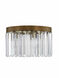 Ashton 4 Light 13 inch Hand Painted Palacial Bronze Flush Mount Ceiling Light