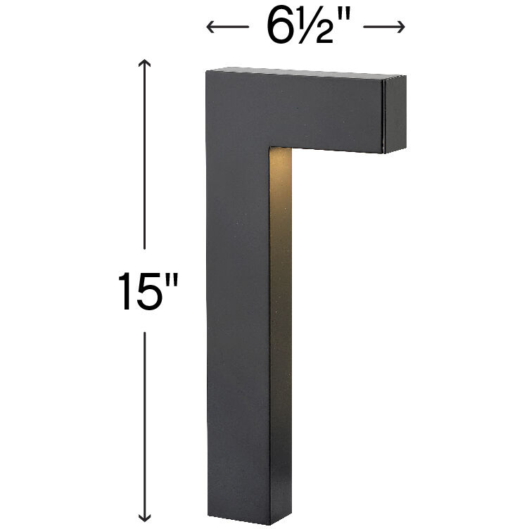 Hardy Island Atlantis 12v 1.50 watt Satin Black Landscape Path Light