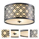 Arabella 2 Light 16 inch Black Flush Mount Ceiling Light