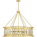 Daintree 10 Light 45 inch True Gold Chandelier Ceiling Light