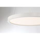 Vantage LED 15 inch White Pendant Ceiling Light, Round